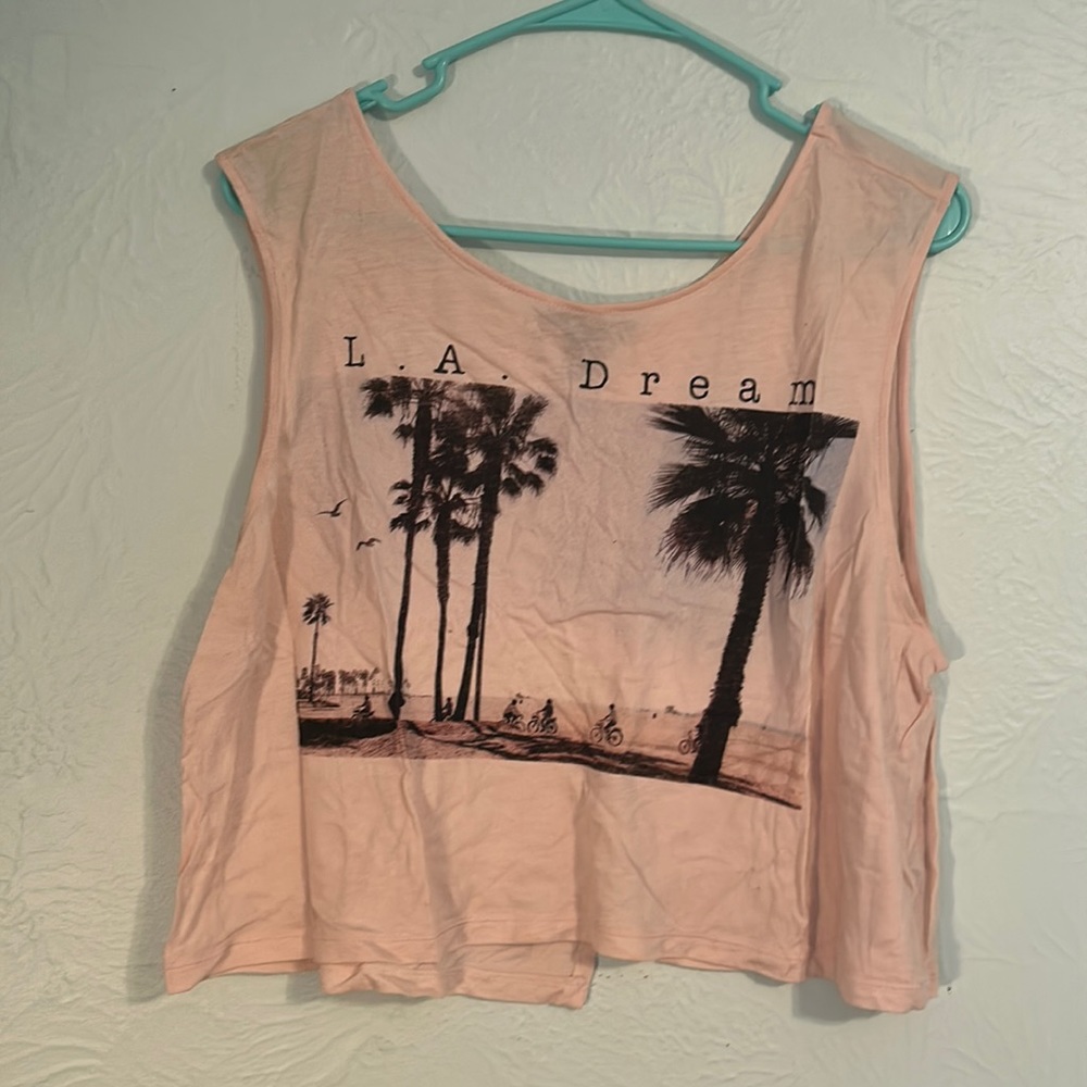 Super Cute Forever 21 Slit Back Crop Top